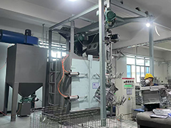 <b>广东佛山 客户现场 鑫百通XBT1818-4NP吊钩式抛丸机</b>