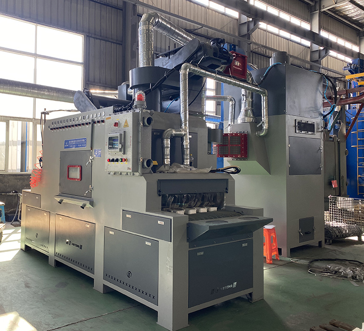 鑫百通XBT1000-16枪 输送式自动喷砂机提升智能款